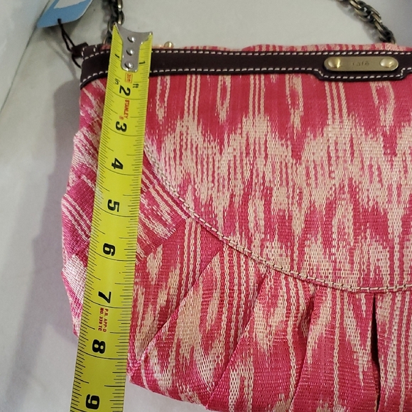 Rafe Osfa Pink and Brown Beaded Shoulder Barbiecore Bag - Picture 5 of 13